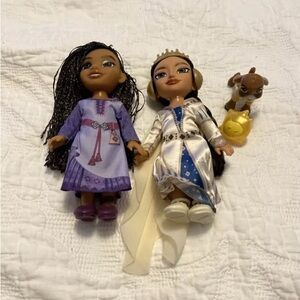 Disney Wish Asha Queen Amaya Petite Doll Set Valentino Goat w/ bonus STAR